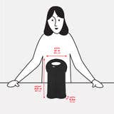 Built NY - Vente Sacs pour bouteilles de vin - Sac fourre-tout à deux bouteilles de vin - Noir3