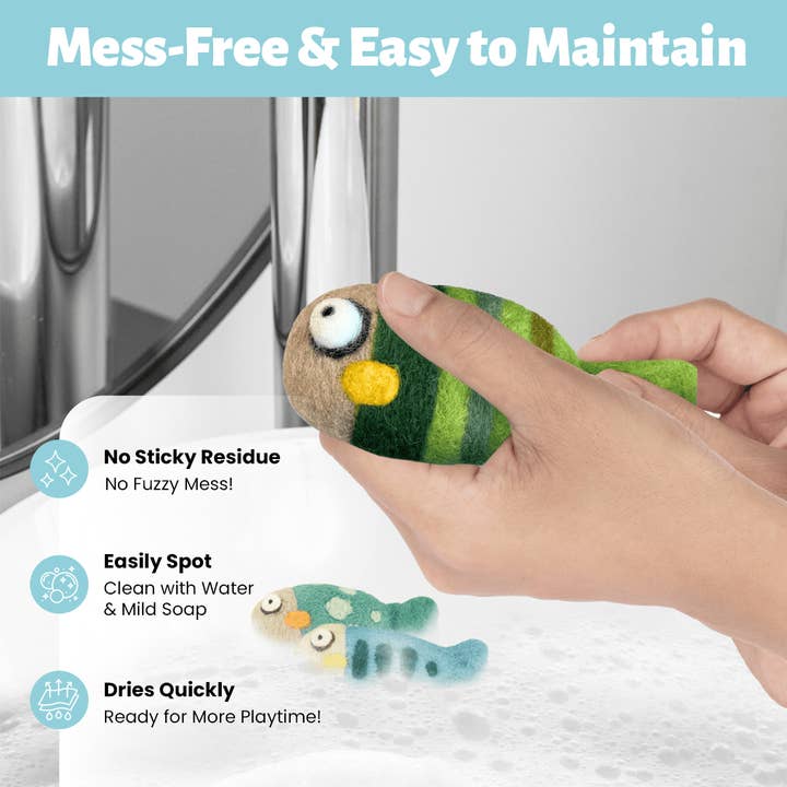 Woolbuddy – wholesale Pet toy – Cat – Woolbuddy Felted Fish Cat Toy6