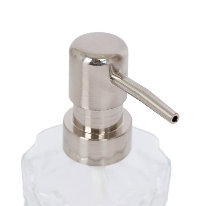 Rinkit Ltd - Wholesale Soap Dispenser - Prism Glass Soap Dispenser - 330ml - By Harbour Housewares