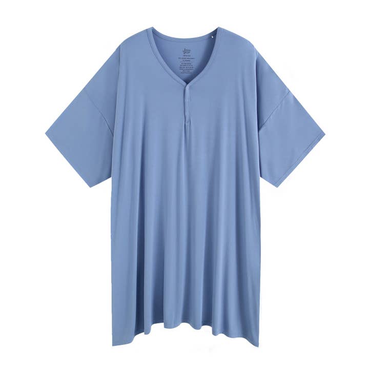Jammie Session formerly Big Dreams Little Jammies - Wholesale Tunic - Women's - Azure Solid Women's Muumuu Lounge Tee (One size Fits XS - XXL)0
