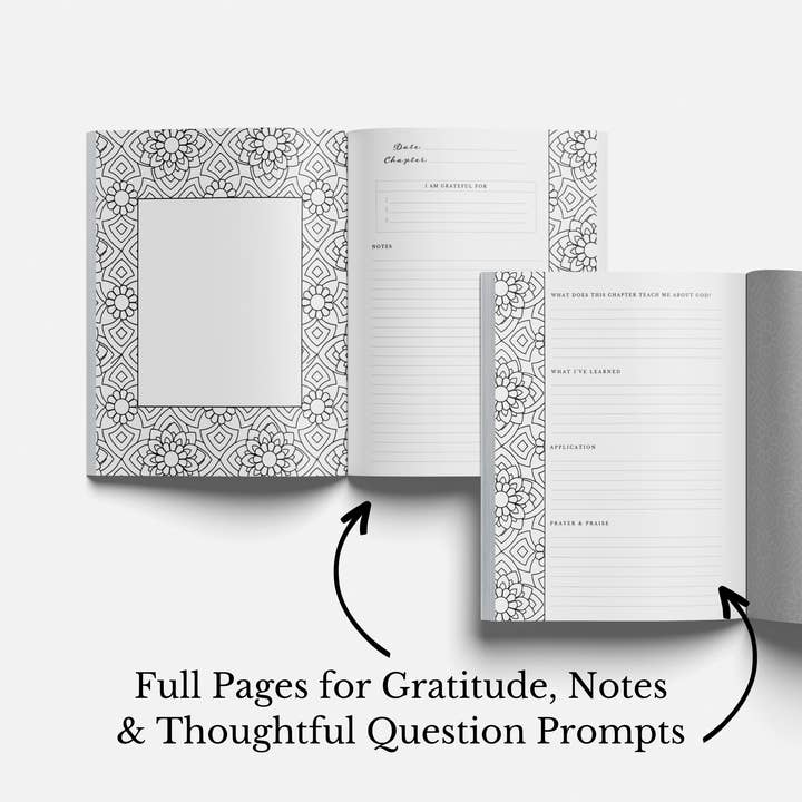 Scripture and Grace - Wholesale Journal/Diary - Chapter by Chapter Bible Study Journal and Coloring Book3