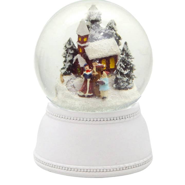 Boule à neige nostalgique promenade de Noël pour la vente par Schneekugelhaus