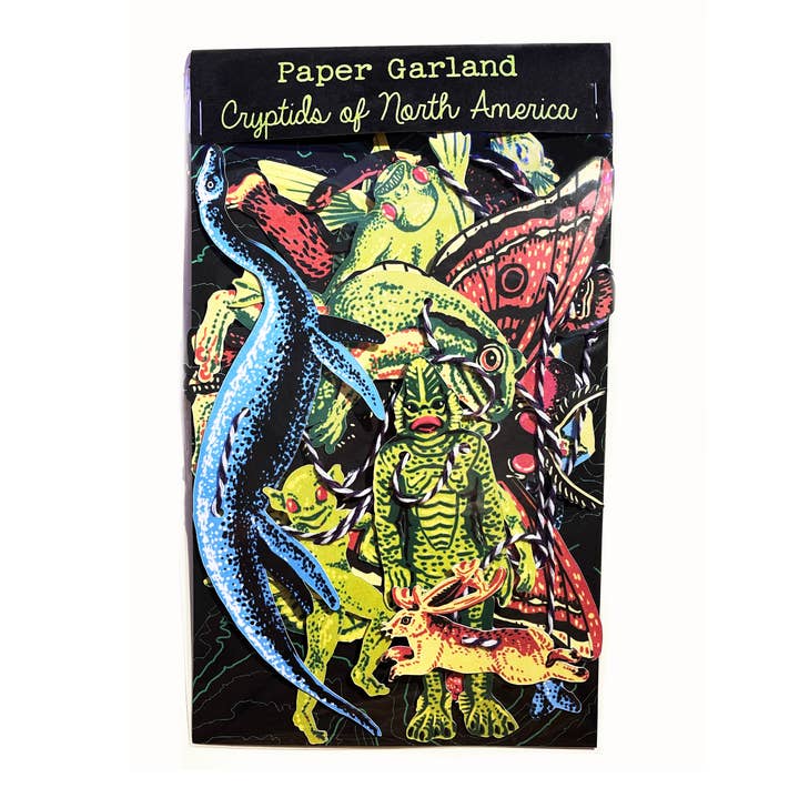 Hissing Mink – Arco de bandeirinhas por atacado – Cryptids of North America Paper Garland0