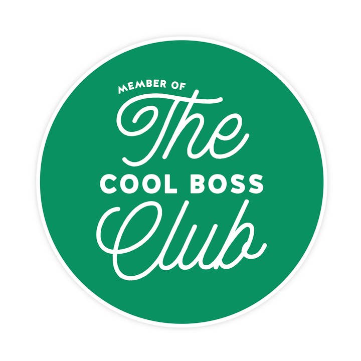 The Cool Boss Club  STICKER for wholesale by Pretty by Her