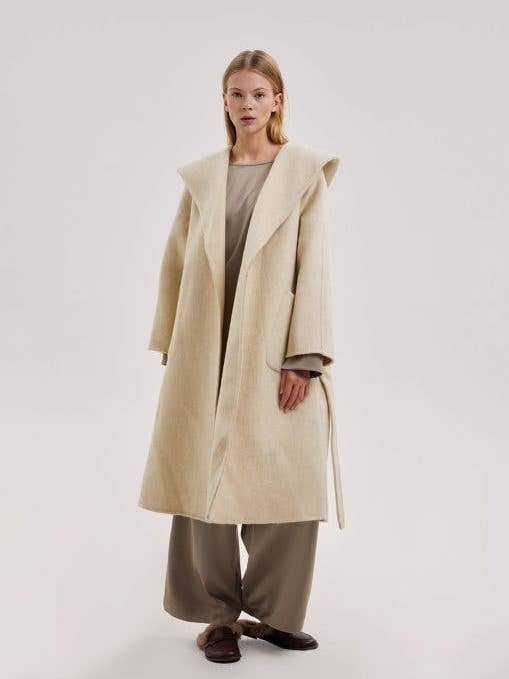 Sjalkrave Camel Blend Coat for engroshandel hos NAP