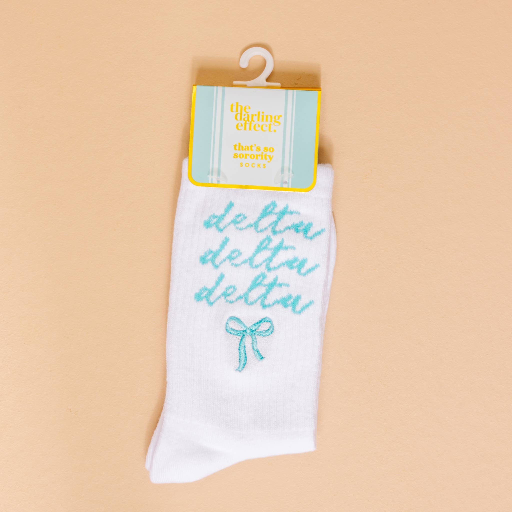 The Darling Effect - Vente Porte-clés – femme - Chaussettes montantes brodées de sororité7