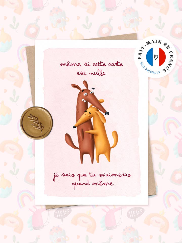 ”Jag vet att du kommer att älska mig” Humor Card, Romantisk för wholesale av Papeterie Slo