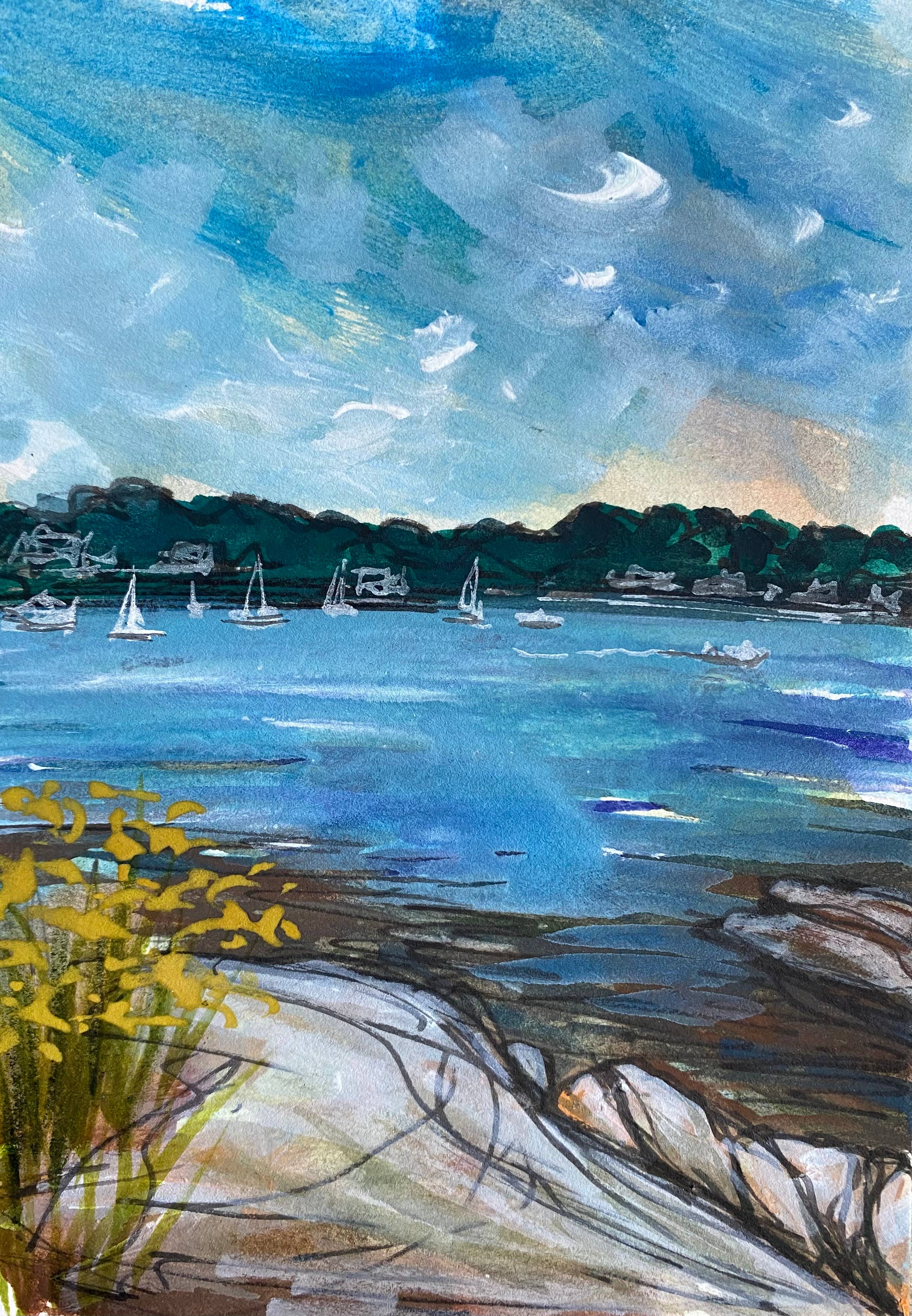 Jeanelle Demers - Wholesale Art Print - Harbor Sail Boats Art Print 8x10"1