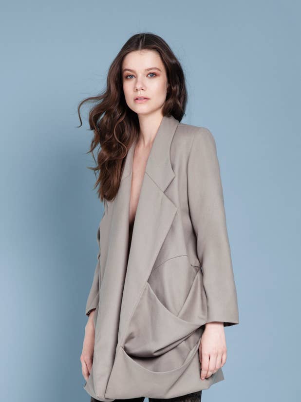 Veste en laine et soie Archer pour la vente par Jasmine Chong