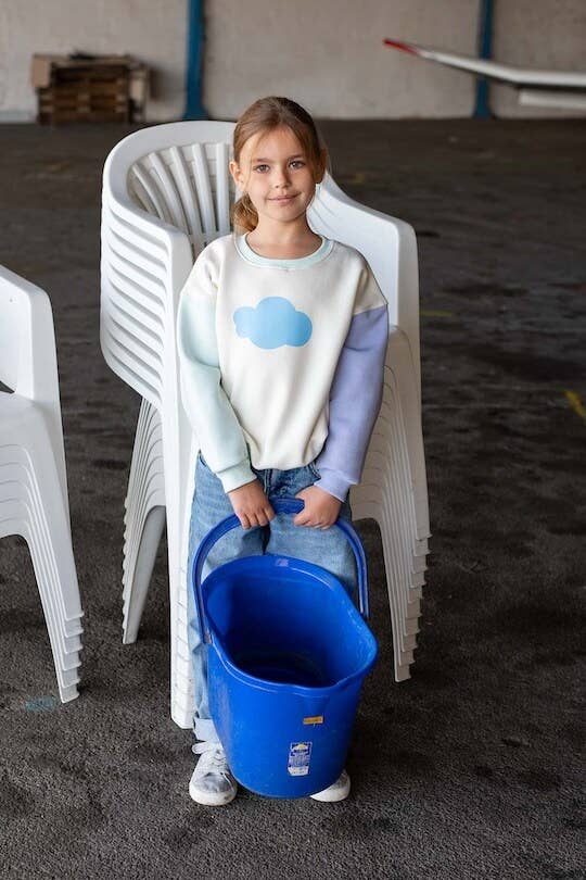 Ayuna - Wholesale Sweatshirt - Kids - Children's Retro Cotton Sweatshirt - Cloudy6