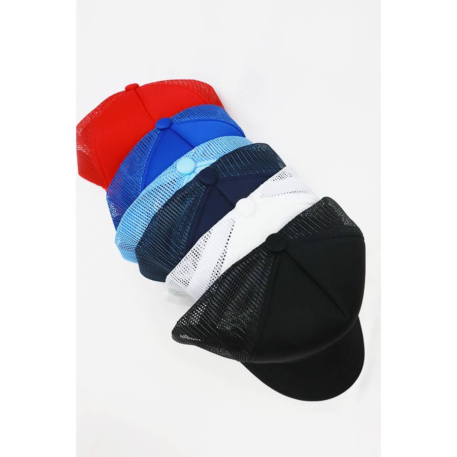 Love and Repeat - Wholesale Baseball Cap - Kids - Kids Classic Foam Solid Trucker Hat5