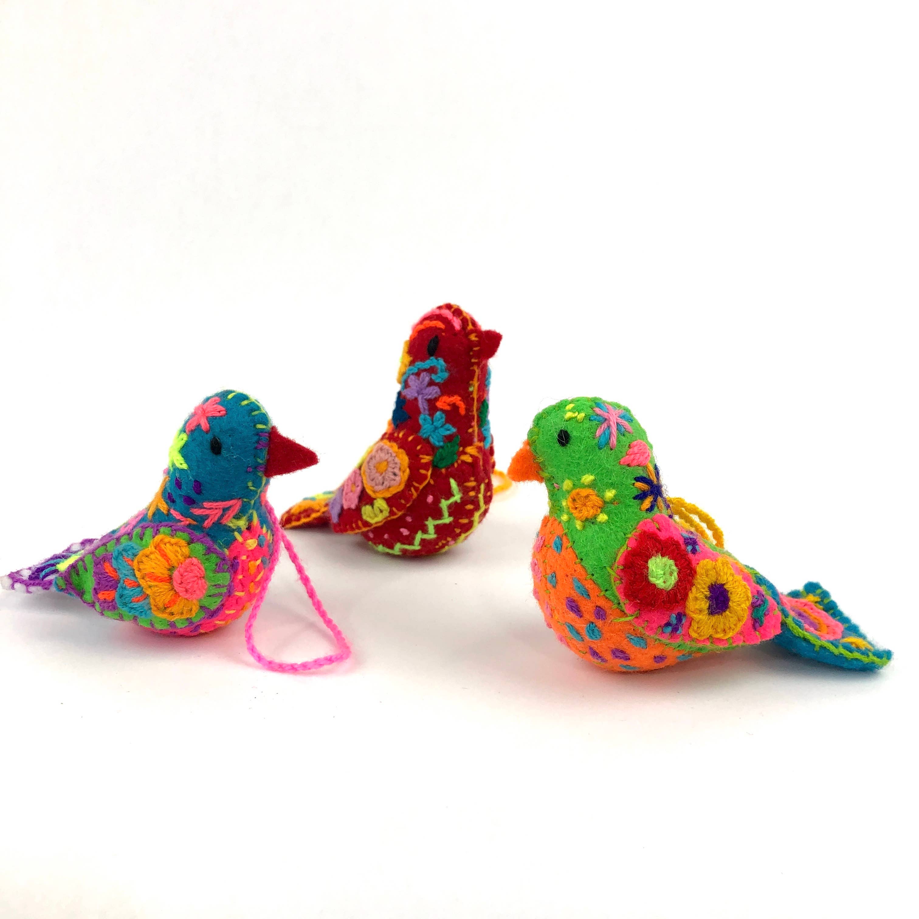 Abrazo Style – wholesale Prydnadsset – Broderade Song Birds0