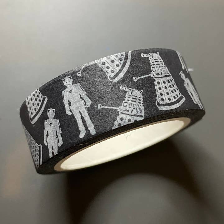 Timey Wimey Villains Washi Tape for wholesale by Skaro Crafts