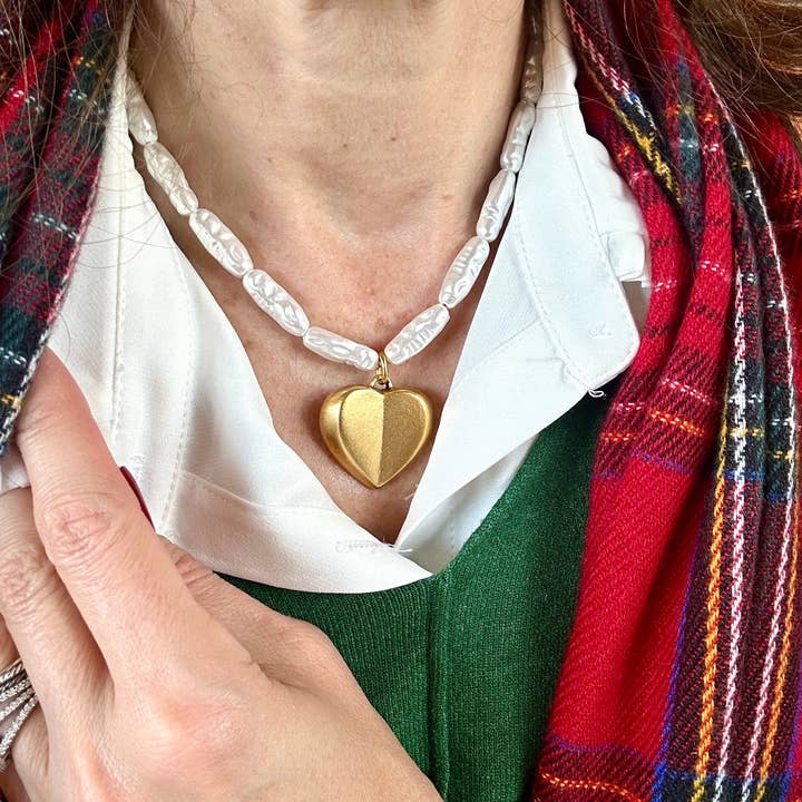 Baroque Love Necklace, 16” for wholesale by Traci's Beads