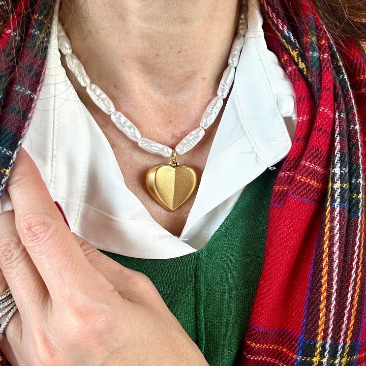 Baroque Love Necklace, 16” for wholesale by Traci's Beads