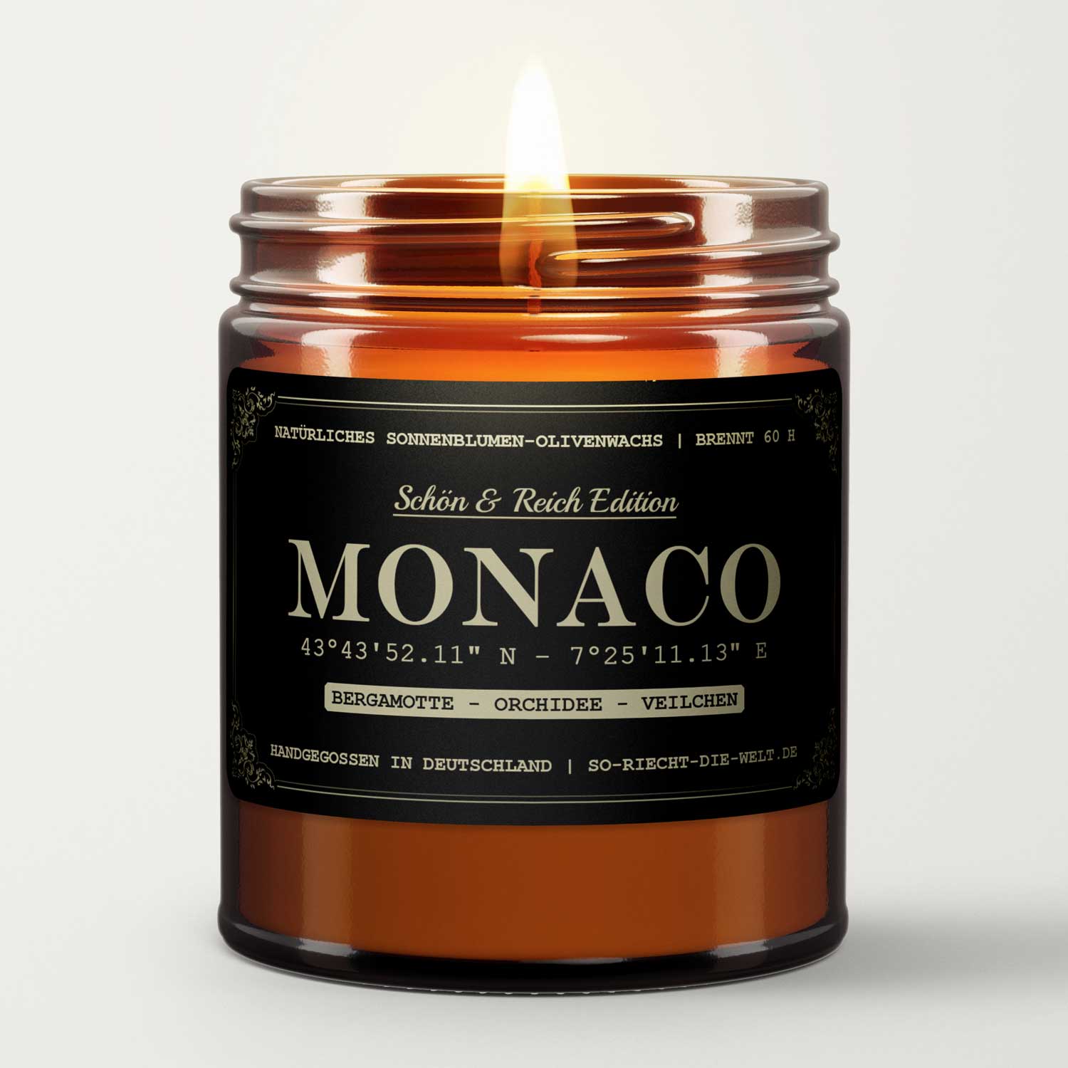 So riecht die Welt - Wholesale Jar/Filled Candle - Monaco Candle - Beautiful & Rich Edition - Bergamot | Orchid1