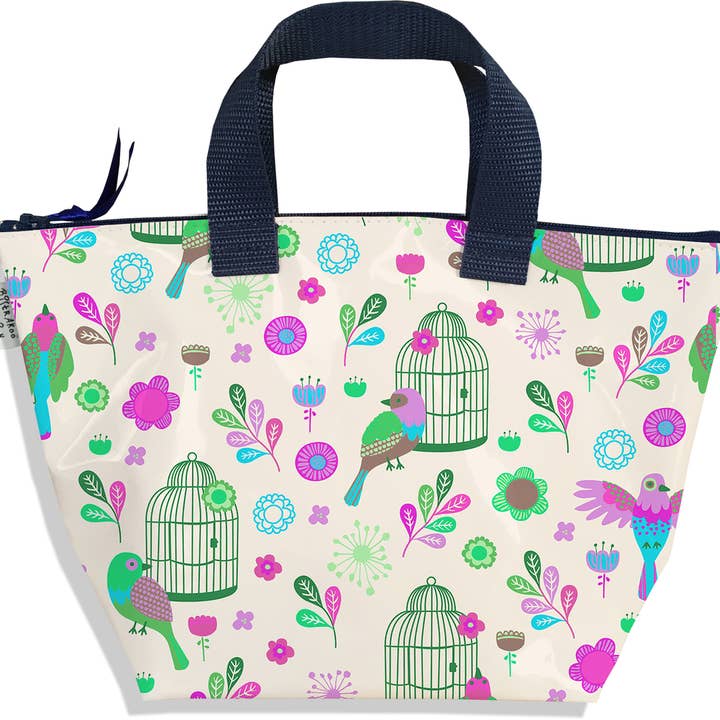 Mala de mão para raparigas com fecho éclair Aves e gaiolas por atacado de BISTRAKOO