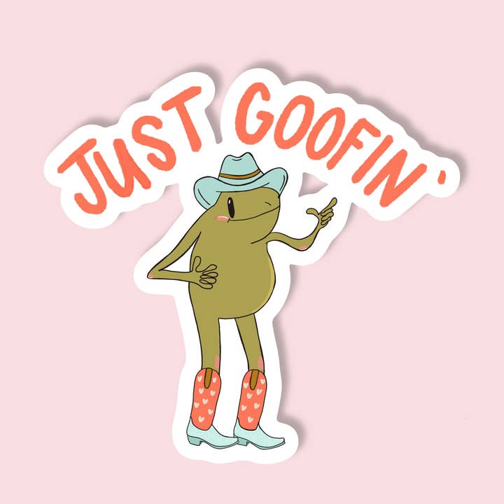 Just Goofin' Sticker for wholesale by Urban Brew