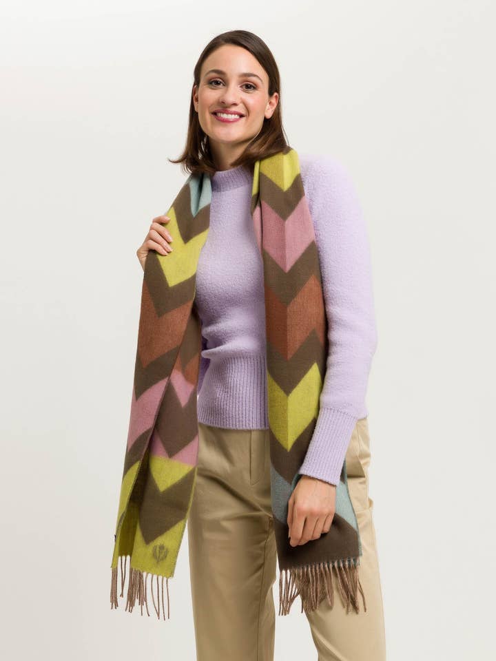 Chevron Zig Zag Eco for wholesale by FRAAS - The Scarf Company