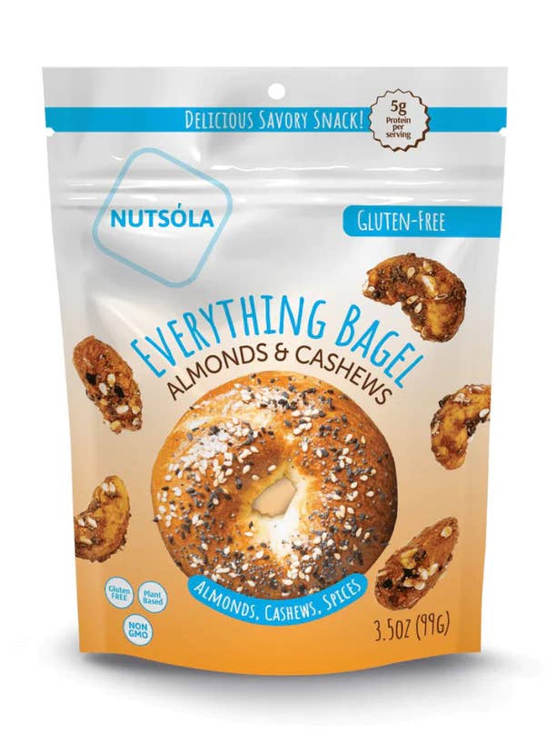 Everything Bagel Almonds & Cashews for wholesale by NUTSÓLA
