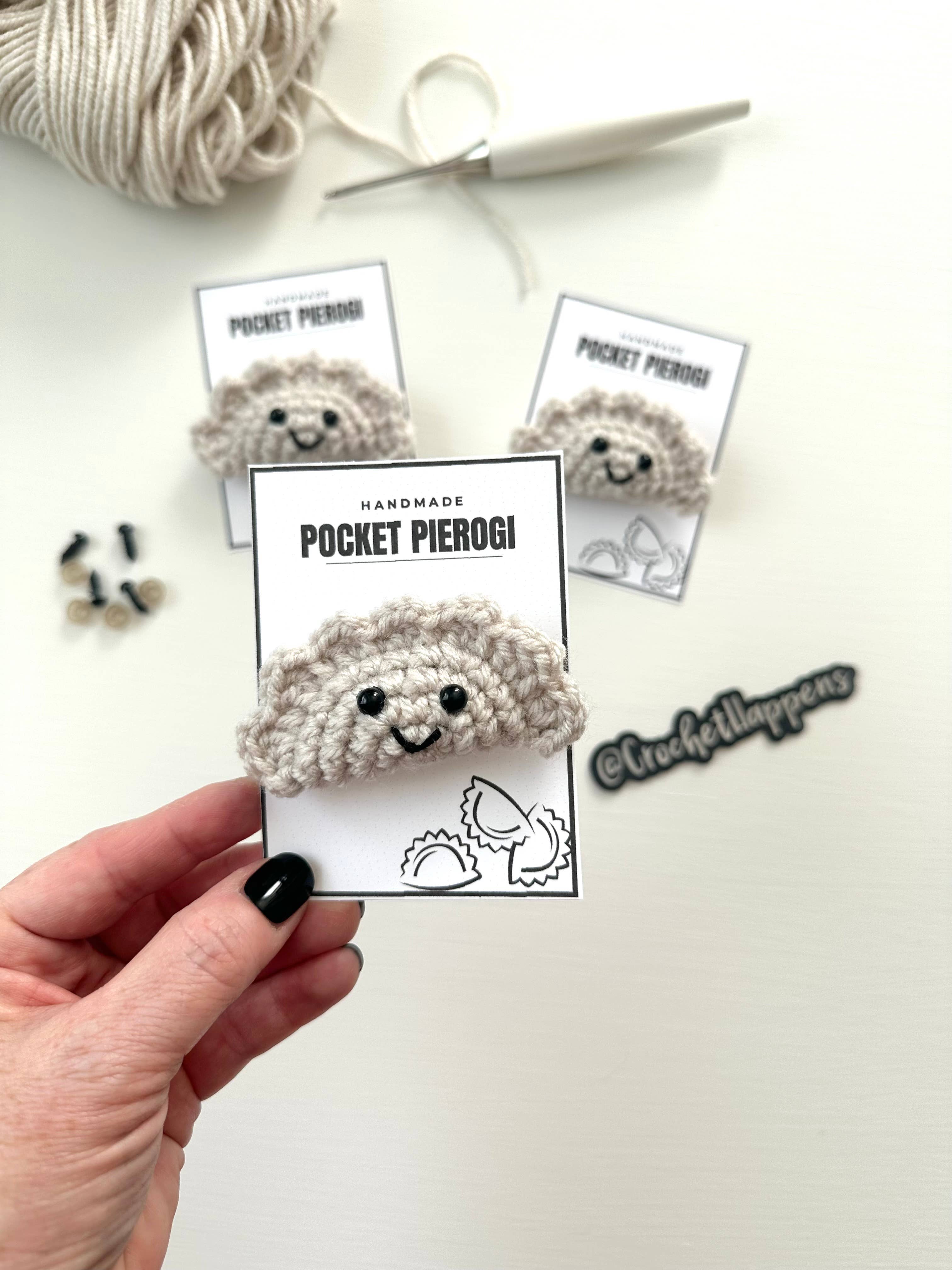 Crochet Happens - Wholesale Stuffed/Plush Toy - Kids & Baby - Pocket Pierogi - Set of 8 - Made to Order