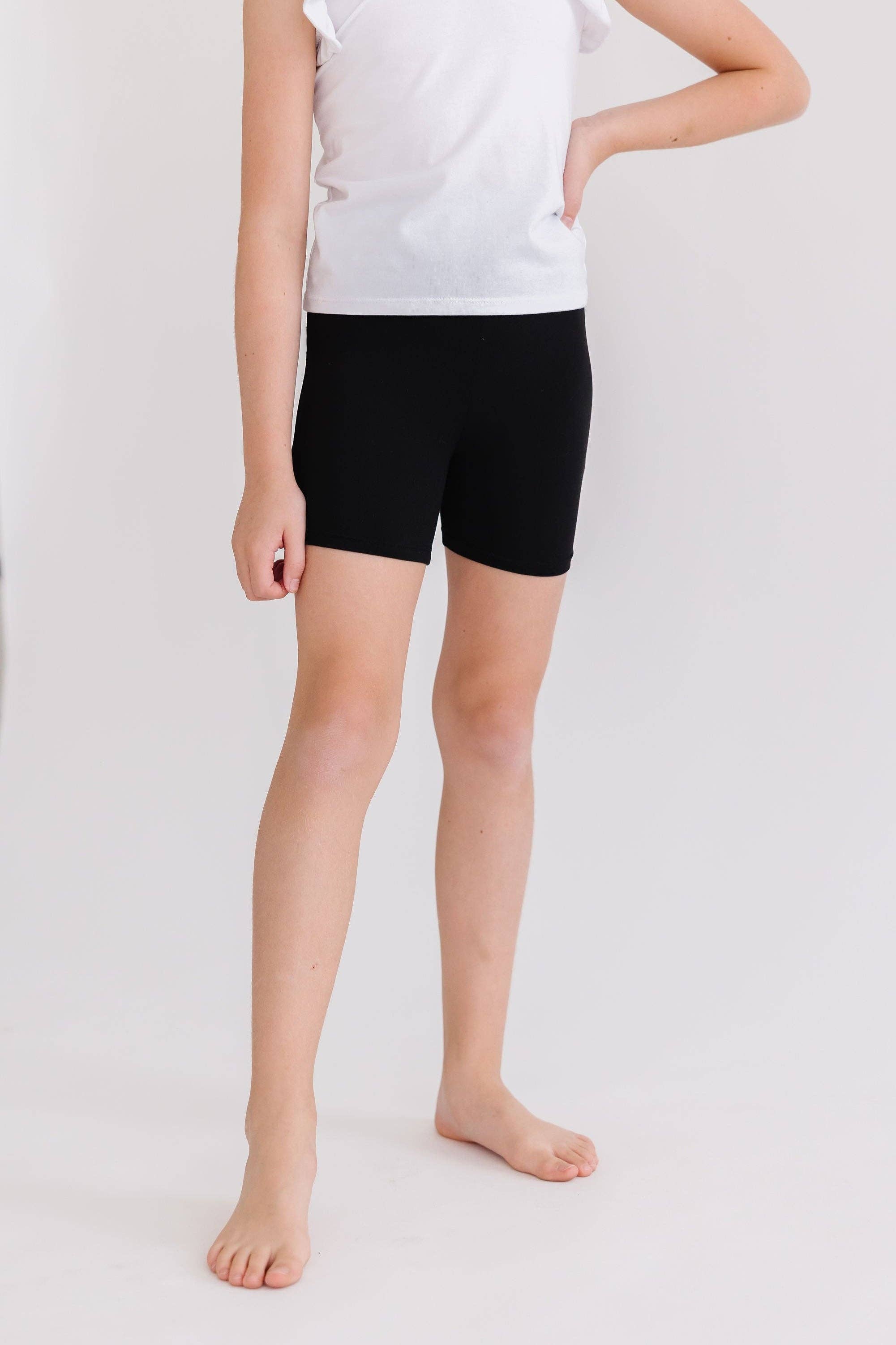 Mila & Rose - Wholesale Shorts - Kids - Black Twirl Shorts0
