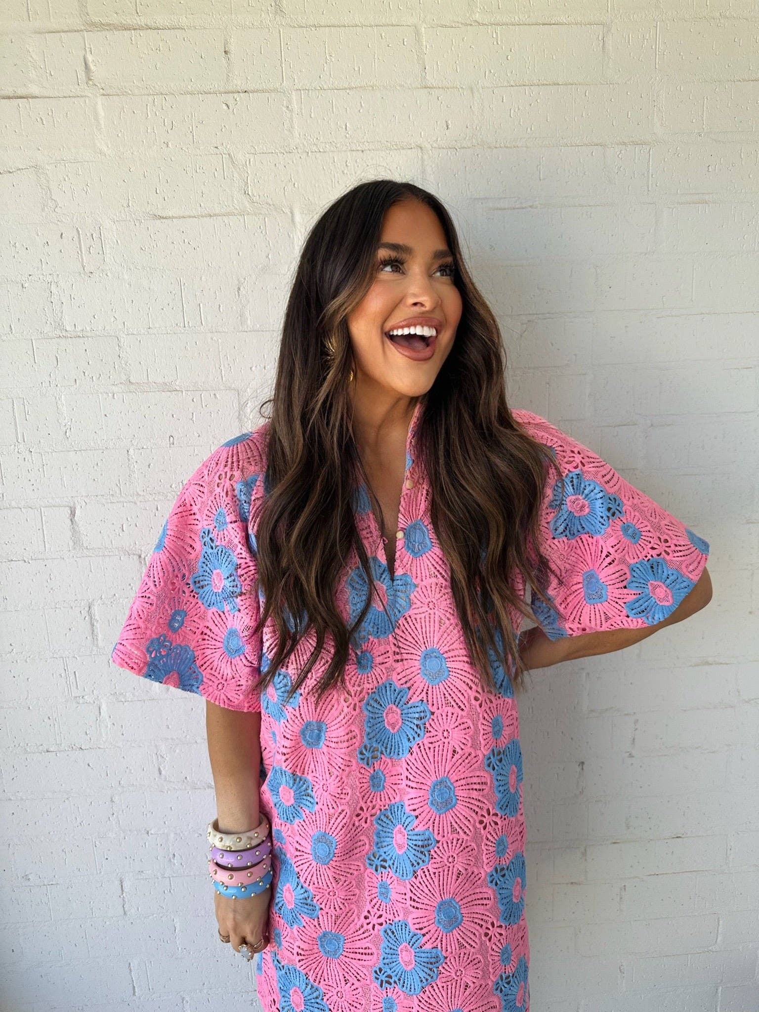 Lulu Petal Pink Mini Dress for wholesale on Faire1