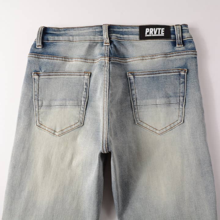 PRVTE LONDON - Wholesale Jeans - Men's - WASHED PAISLEY JEANS5
