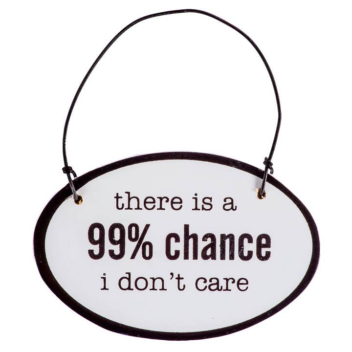 Abbey + CA Gift - Wholesale Sign - Say It with Sass Mini Oval Wall Hangings10