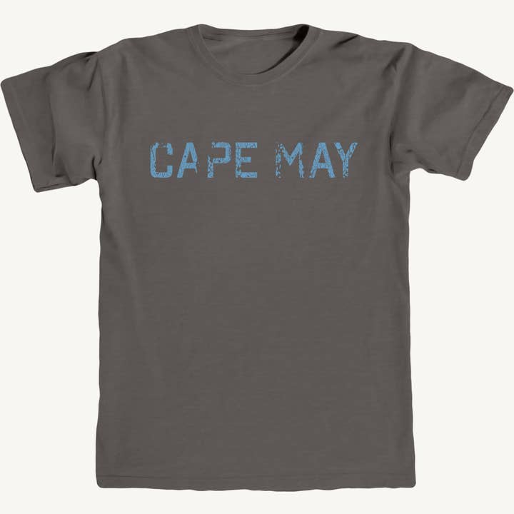 Cape May Wooden Sign Premium Tee for wholesale by Salt Water Colours