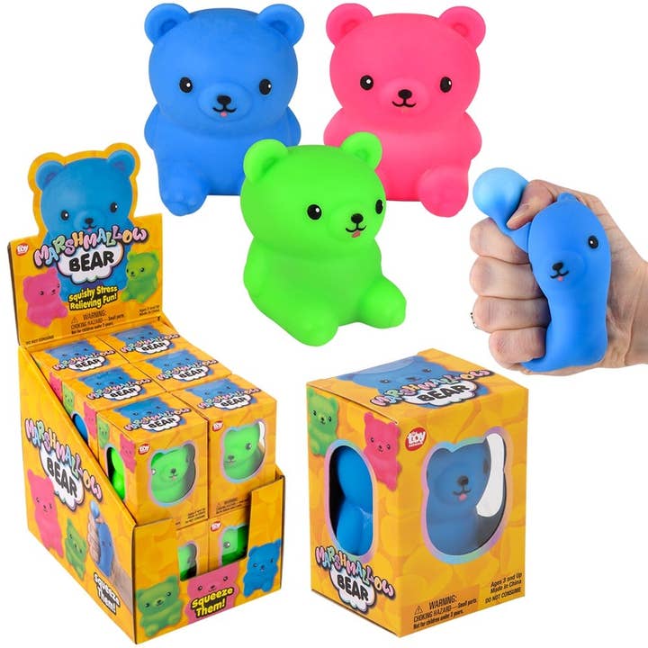 Marshmallow Bear 2.75" 12ct- LLB Toys for wholesale by La Luna Bella - Toys