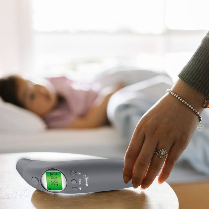 Cherub Baby - Wholesale Thermometer - Cherub Baby 4 in 1 Infrared Digital Ear And Forehead Thermometer V2 Australia - Slate3