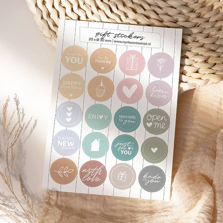 Foglio adesivo A5 | Regalo - Colore per la vendita all'ingrosso da parte di NynkeOntwerpt