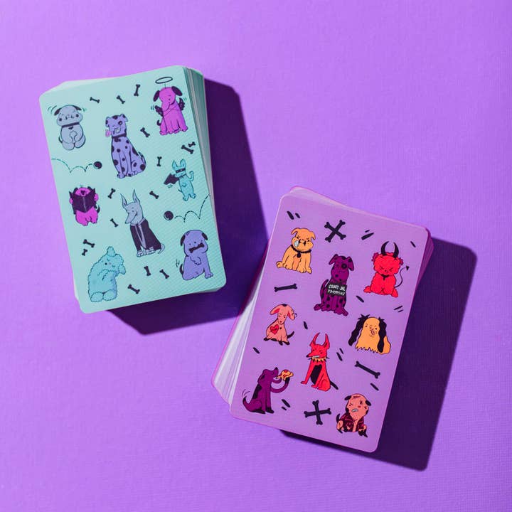 NOD Products – wholesale Card game – Dog Themed Waterproof Playing Cards- 2 Deck Set