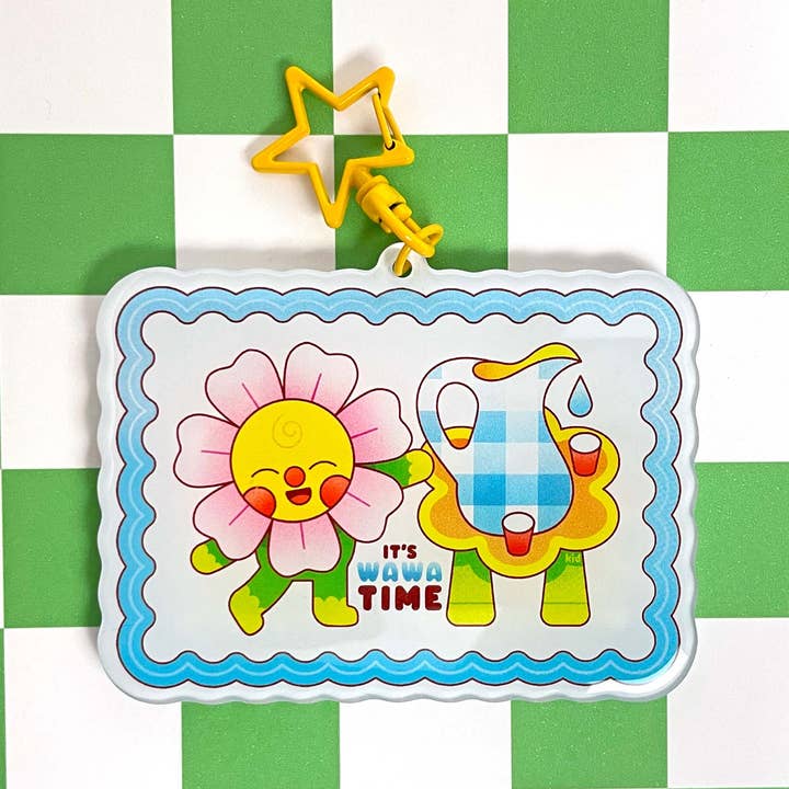 Kidnichols - Vendita all'ingrosso Portachiavi - Donna - Portachiavi È l'ora di Wawa | Acqua potabile | Fiore carino2