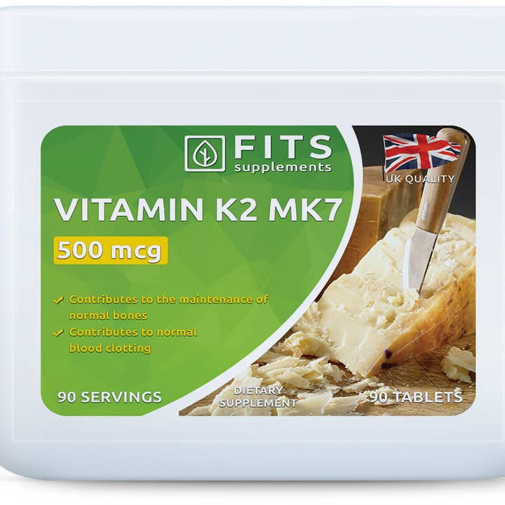 Vitamina K2 Mk7 500 Mcg 90 Comprimidos por atacado de FITS