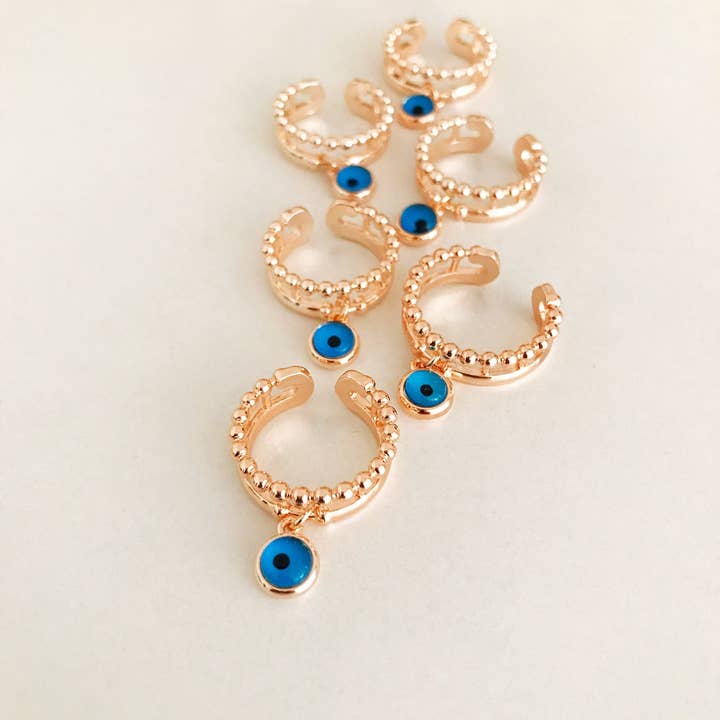 Evileyefavor - Wholesale Cocktail/Statement Ring - Greek Evil Eye Charm Ring2