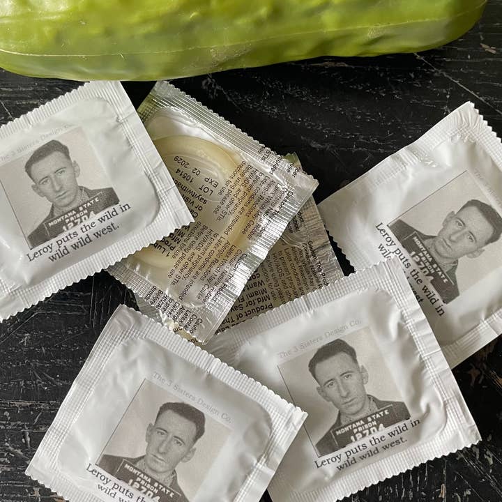 The 3 Sisters Design Co. - Wholesale Contraceptive/Condom - BIG HOUSE Condoms, Leroy puts the wild in wild wild west.