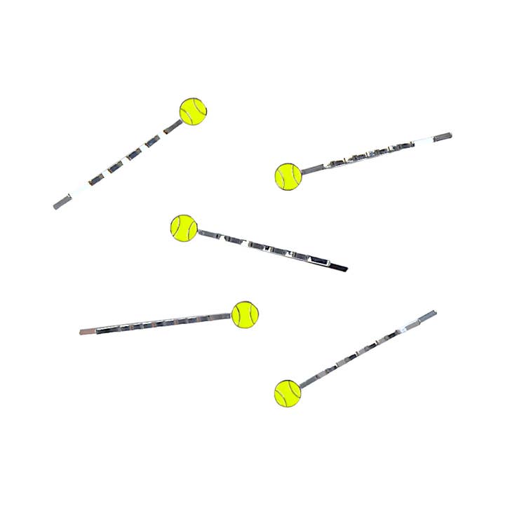 Racquet Inc - Wholesale Hair Pin - Tennis Hair Pins (5-Pack) - Green1