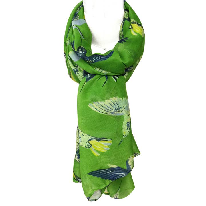 Wrapables.com - Wholesale Scarf - Women's - Wrapables Soft Viscose Bird Print Multi-Style Scarf8
