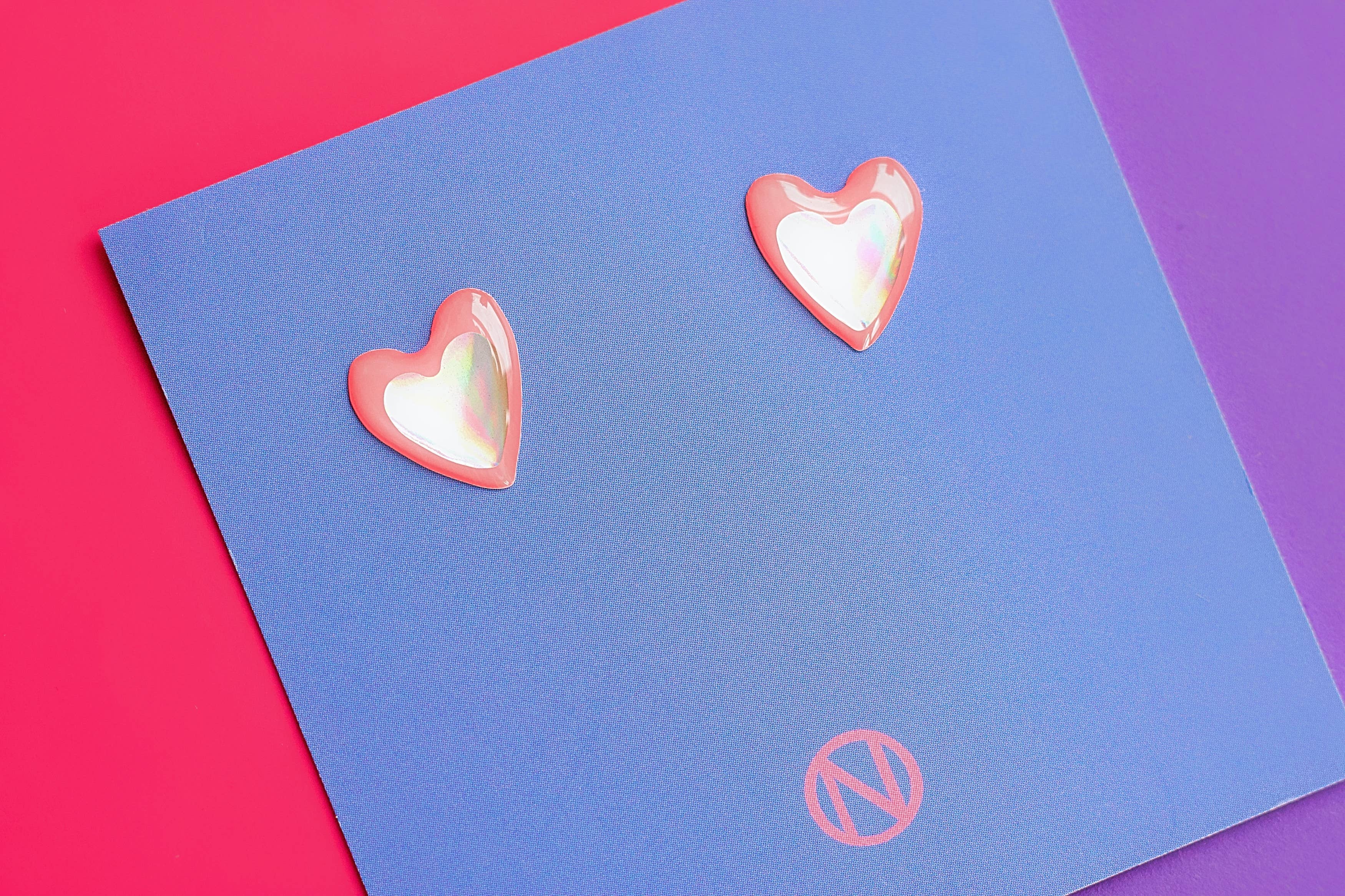 Naoi - Wholesale Stud/Post Earrings - Litchi and Silver Heart Stud Earrings - Handmade to Order1