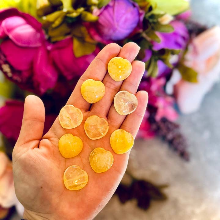 Mandala Gems - Vendita all'ingrosso Pietra/cristallo spirituale - Cuori di Cristallo da 2 cm per San Valentino, Scegli tra Diaspro Rosso, Fluorite, Corniola, Quarzo Rosa, Agata Muschiata, Giallo4