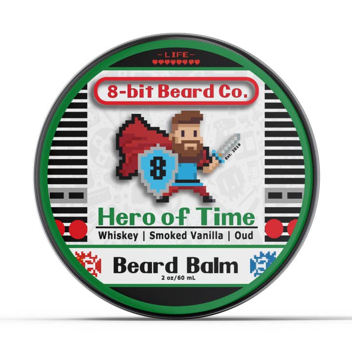 Hero of Time | Beard Balm - Woodsy Smoked Vanilla for wholesale by 8-bit Beard Co.
