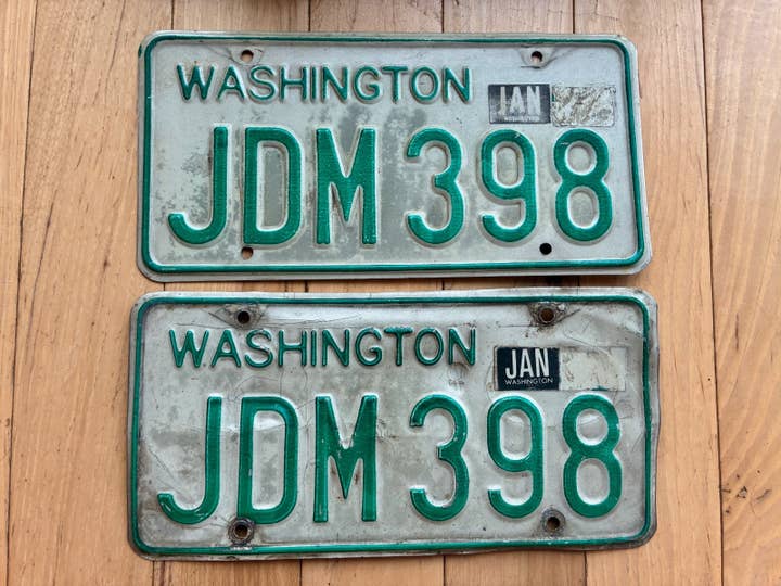 1968 to 1982 Pair Of Washington State License Plates -Check With DOL For YOM for wholesale by RusticPlates