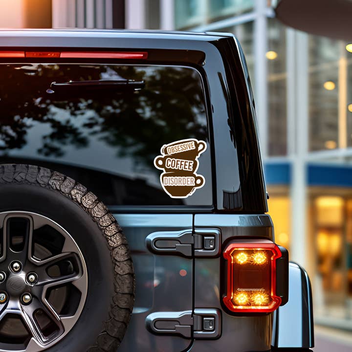 Coyote Color – Großhandel Aufkleber – OCD Zwanghafte Kaffeestörung Vinylaufkleber Abziehbild7