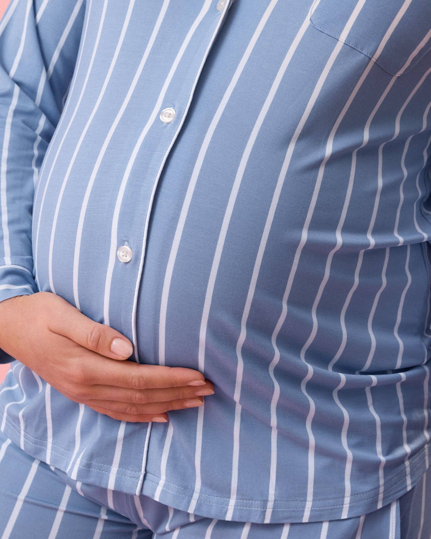 Kindred Bravely - Wholesale Sleepwear Set - Women's - Birthday Colors: Clea Bamboo Long Sleeve Pajama Set9