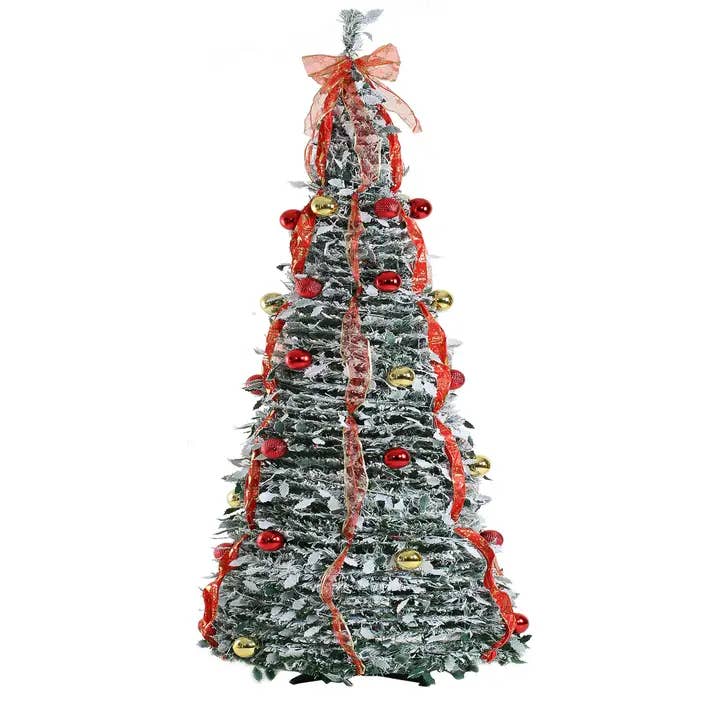 SINT - Wholesale Artificial Christmas Tree - Premium 6ft Artificial Pre-Decorated Lighted Christmas Tree6