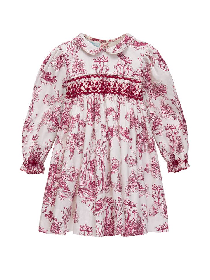 PHILINE smocked dress for wholesale by Annafie London Ltd