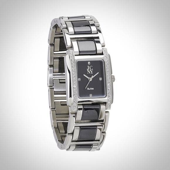 Elegant kvinnors armbandsur i rostfritt stål med kristaller för wholesale av Jimmy Crystal New York