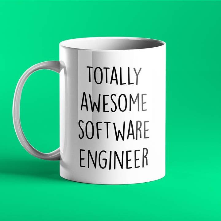 Totally Awesome Software Engineer Gift Mug for wholesale by Prickly Cards